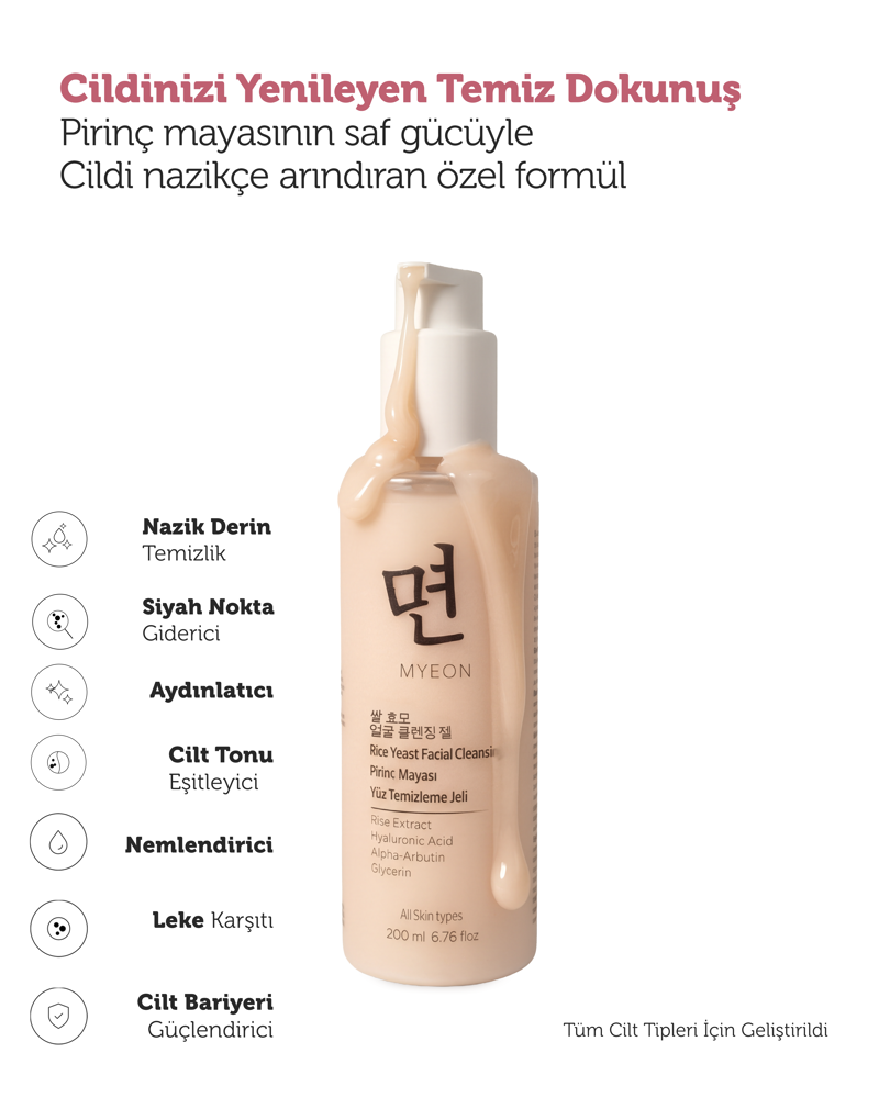 MYEON Pirinç Mayası Yüz Temizleme Jeli